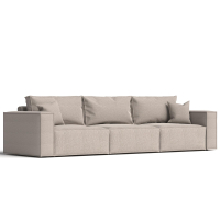 Диван прямой Hygge XL. Цвет Бежевый / рогожка.