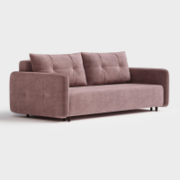 Диван прямой Сканди. Цвет Розовый / велюр.