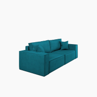 Диван прямой Hygge. Цвет Изумрудный / велюр.