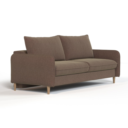 Диван прямой Мальта. Цвет Светло-коричневый / рогожка.