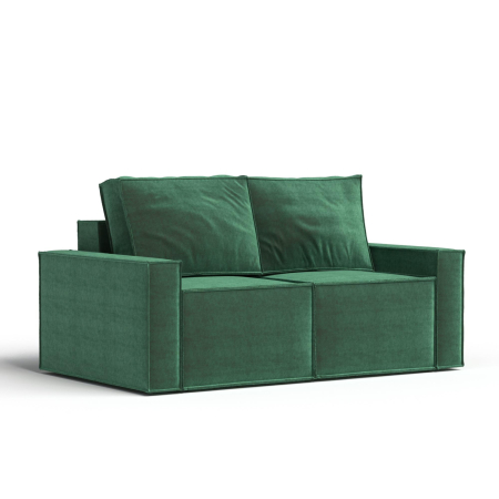 Диван прямой MINI. Цвет Зеленый / велюр.