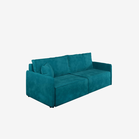 Диван прямой Hygge Slim. Цвет Изумрудный / велюр.