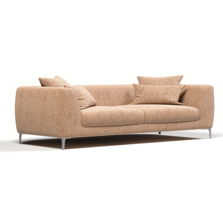 Диван прямой Elegant. Цвет Персиковый меланж / рогожка.