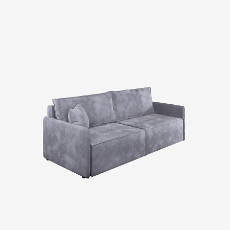 Диван прямой Hygge Slim. Цвет Серый / велюр.