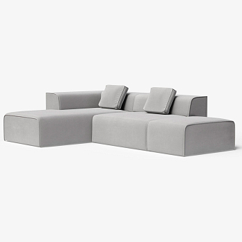 Диван угловой с пуфом левый  "Nirvana - 6"