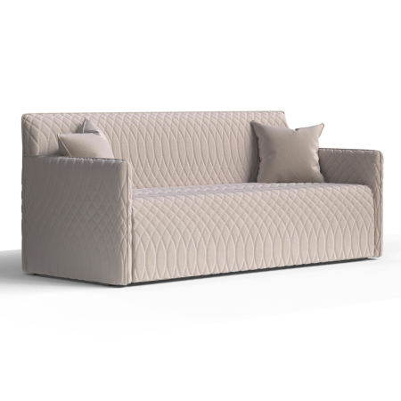 Диван прямой Easy. Цвет Бежевый / велюр.