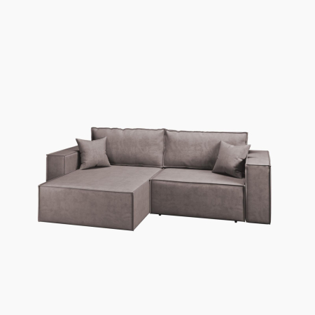Диван угловой Hygge. Цвет Капучино / велюр.