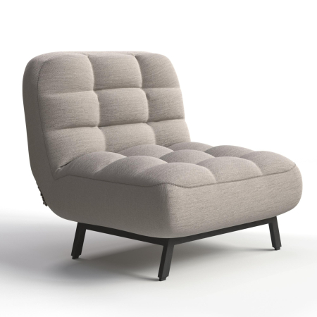 Кресло кровать Bricks. Цвет Молочный / трикотаж.