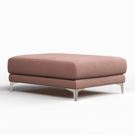 Пуф Elegant 80*90 см. Цвет Розово-коралловый / рогожка.