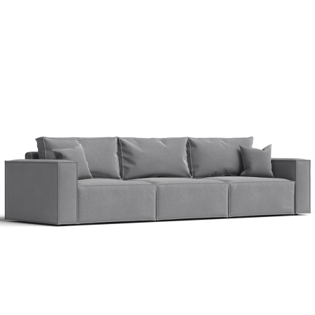 Диван прямой Hygge XL. Цвет Серый / велюр.