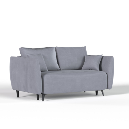 Диван прямой Galaxy 171. Цвет Светло-серый / велюр.