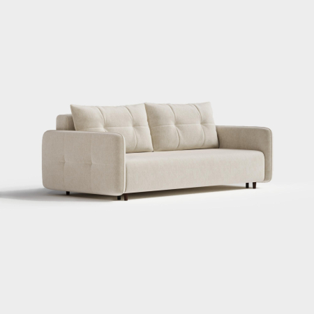 Диван прямой Сканди. Цвет Бежевый / велюр.