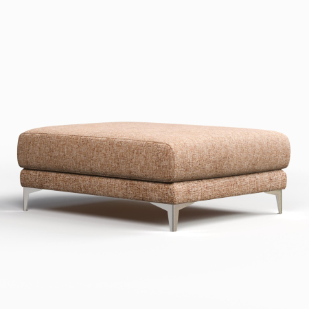 Пуф Elegant 80*90 см. Цвет Персиковый меланж / рогожка.