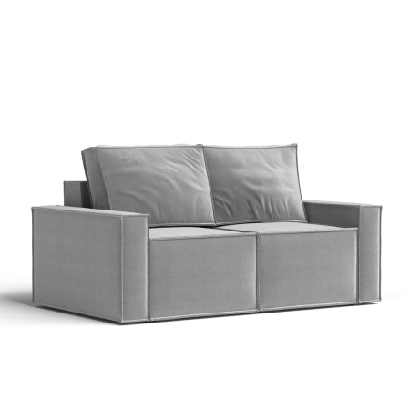 Диван прямой MINI. Цвет Серый / велюр.