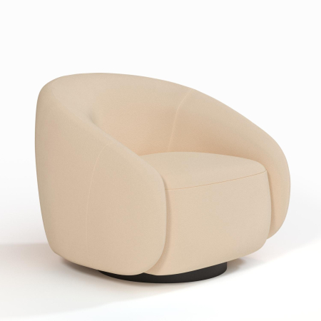 Кресло Kali. Цвет Персиковый/цоколь Black.