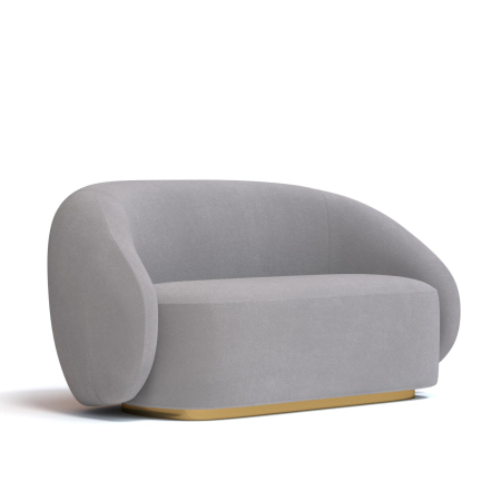 Диван прямой Kali. Цвет Серый/цоколь Gold. Диван прямой Kali. Цвет Серый/цоколь Gold.