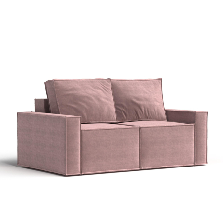 Диван прямой MINI. Цвет Розовый / велюр.