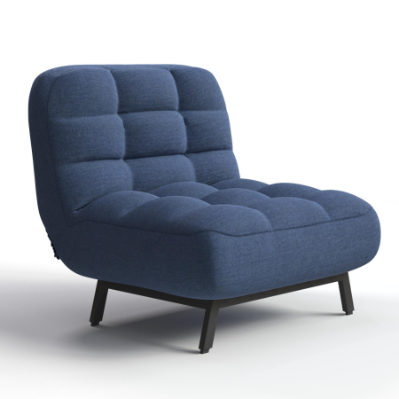 Кресло кровать Bricks. Цвет Синий / трикотаж.