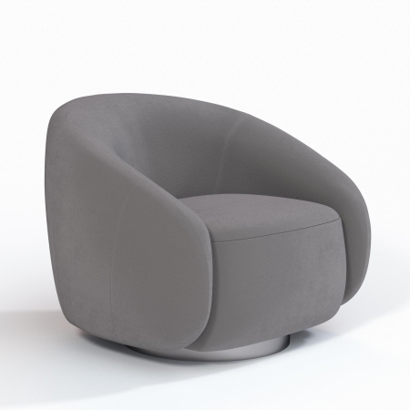 Кресло Kali. Цвет Серый/цоколь Silver.