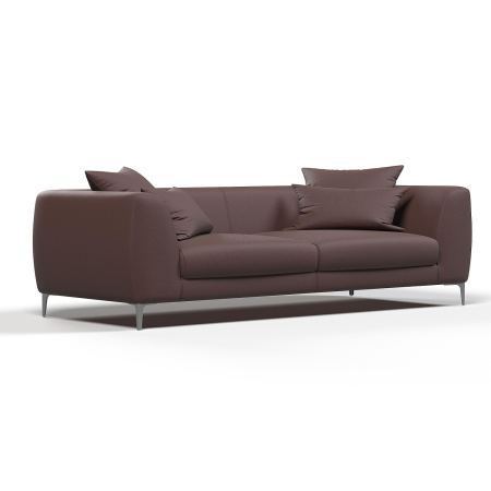 Диван прямой Elegant. Цвет Коричневый / велюр.