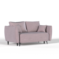 Диван прямой Galaxy 171. Цвет Розовый / велюр.