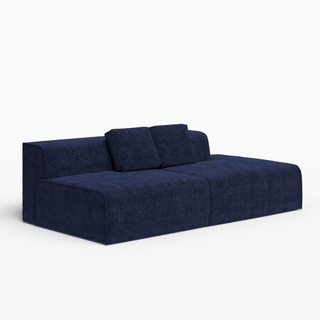 Диван прямой "Nirvana - 3". Цвет Темно-синий / шенил.