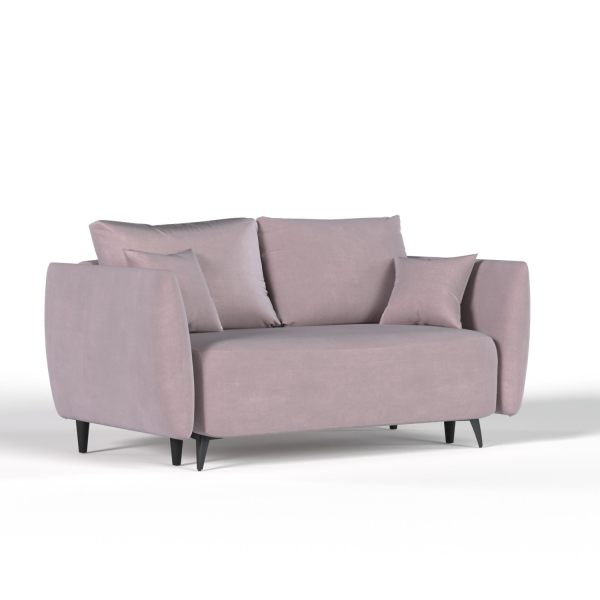 Диван прямой Galaxy 171. Цвет Розовый / велюр.