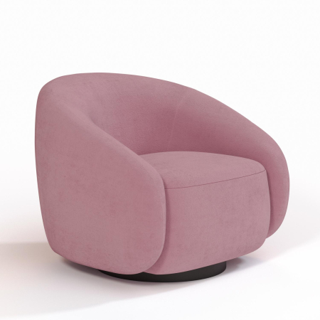 Кресло Kali. Цвет Розовый/цоколь Black.