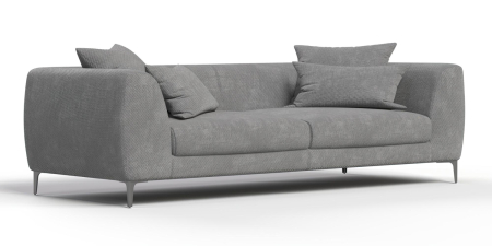 Диван прямой Elegant. Цвет Темно-серый / шенил.