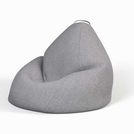 Кресло - мешок XXL. Цвет Серый / трикотаж.