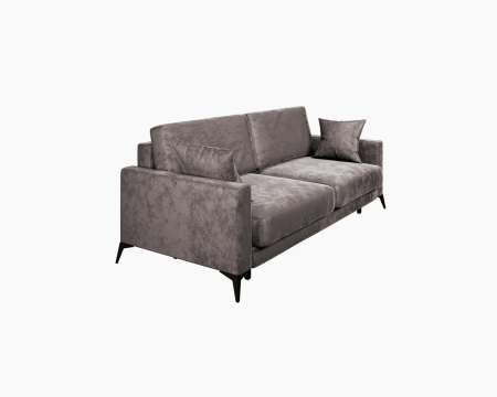 Диван прямой Наоми. Цвет Коричневый / велюр / ножки черные. Диван прямой Наоми. Цвет Коричневый / велюр / ножки черные.