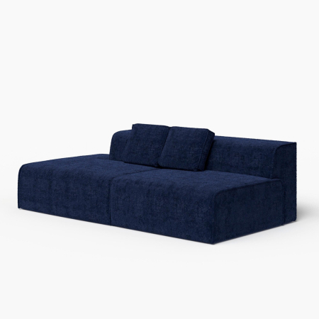 Диван прямой "Nirvana - 4". Цвет Темно-синий / шенил.