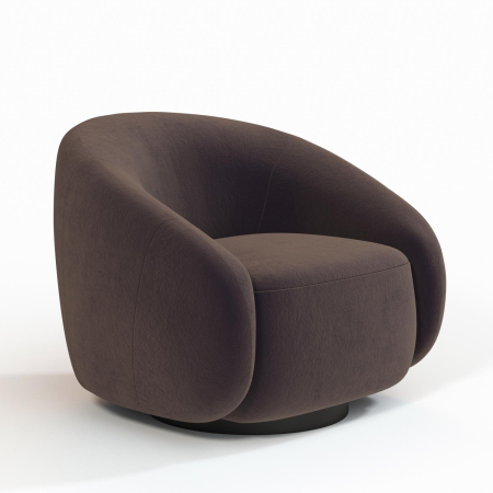 Кресло Kali. Цвет Коричневый/цоколь Black.