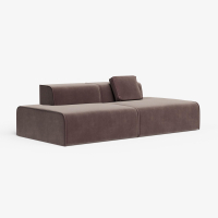 Диван прямой "Nirvana - 2". Цвет Коричневый / велюр.