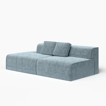 Диван прямой "Nirvana - 4". Цвет Голубой / шенил.