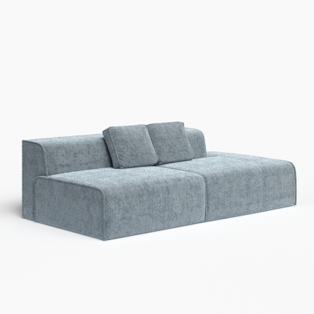 Диван прямой "Nirvana - 3". Цвет Голубой / шенил.