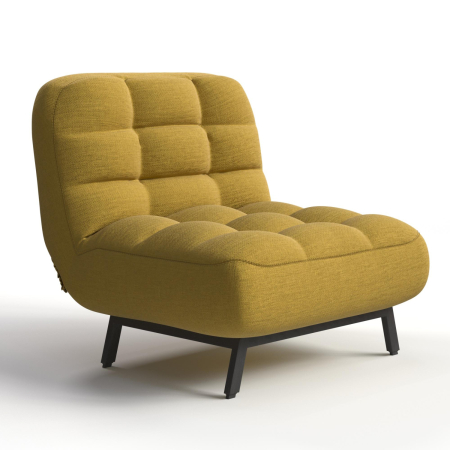 Кресло кровать Bricks. Цвет Желтый / трикотаж.