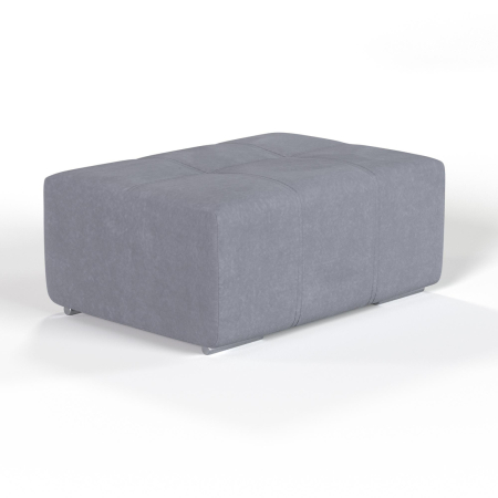 Пуф Amigo. Цвет Светло-серый / велюр.