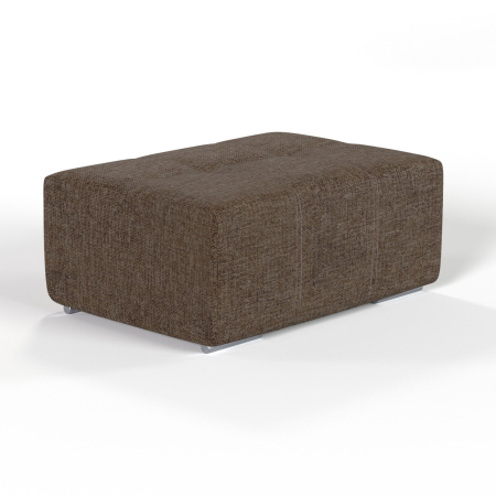 Пуф Amigo. Цвет Серо-коричневый меланж / рогожка.