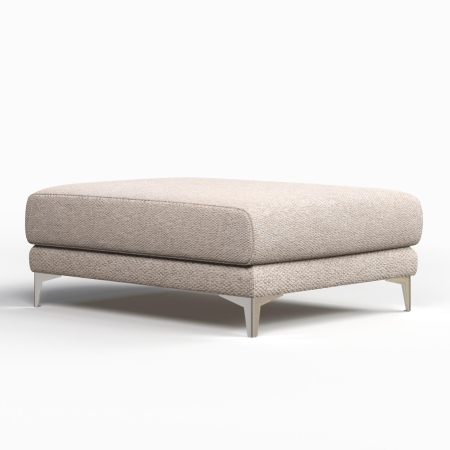 Пуф Elegant 80*90 см. Цвет Молочный / рогожка.